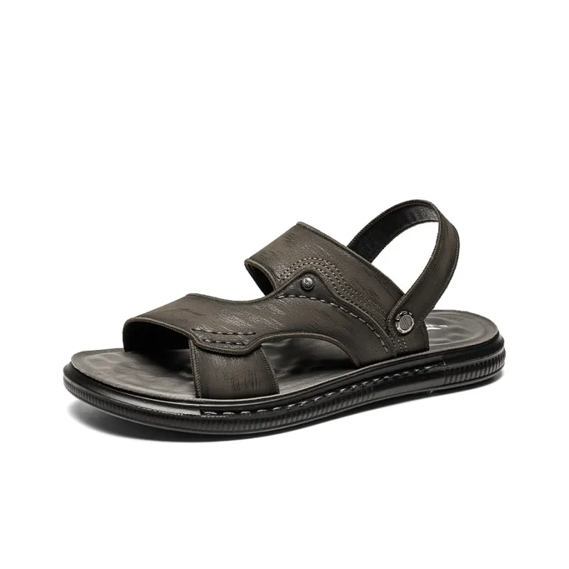 G.N.SHIJIA Beach Sandals Men Black/Brown-9
