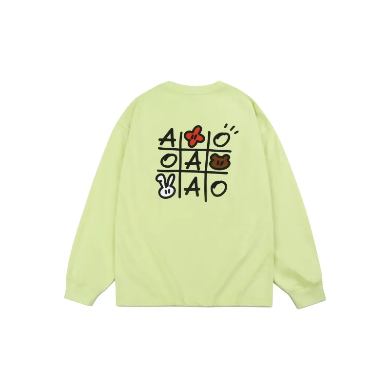 Guuka x AGAHO Long Sleeved T Shirt Unisex White-17