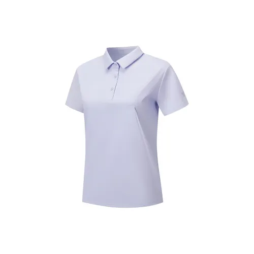 XTEP Variety Training Collection Polo Shirts Women's Sheer Purple