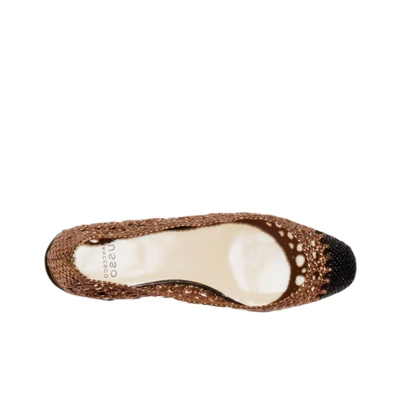 FRANCESCO RUSSO Casual Single Shoes 1cm Women's Gold-3