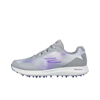 Skechers ARCH FIT GO FOAM 1 GOLF Max 2 - Splash Slip-Resistant Water-Resistant Low-Top Golf Shoes Women's Gray Purple