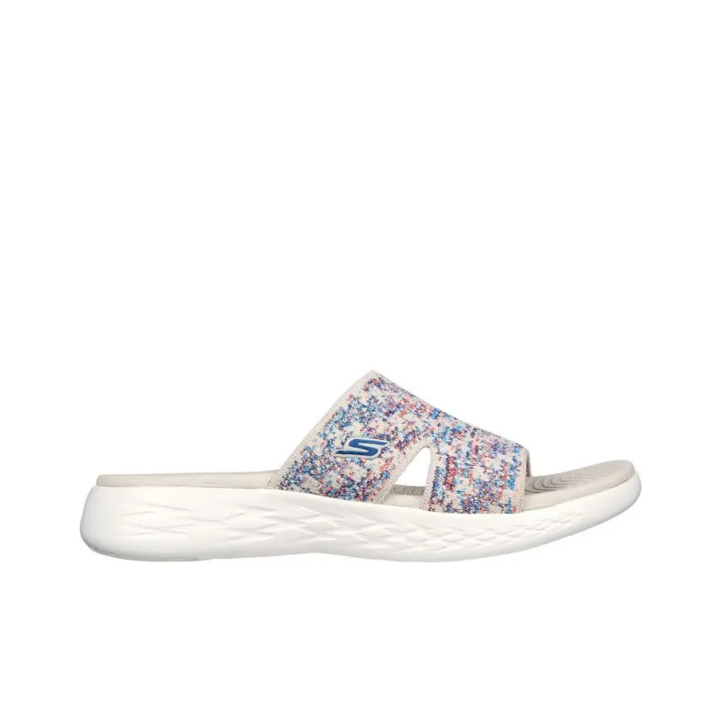 Skechers ON THE GO Slip-Resistant Abrasion-Resistant Slide Slippers Women's White-1