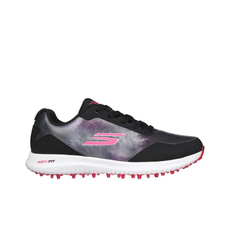 Skechers Go Golf Max 2 - Splash Anti-Slip Wear-Resistant Low-Top Golf Shoes Women's Black Pink-1