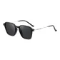 Bright Black with Gray Lens