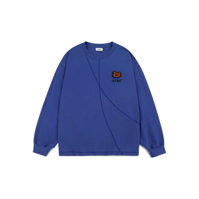 Guuka x AGAHO Long Sleeved T Shirt Unisex White-9