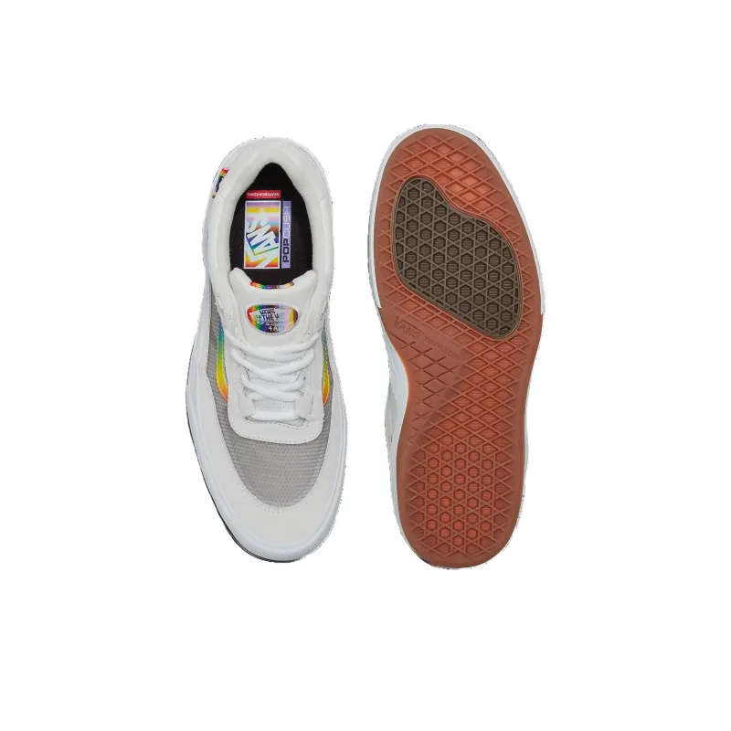 Vans Wayvee Slip Resistant Cushioning Support Low Top Skateboard Shoes Unisex White Gray-4