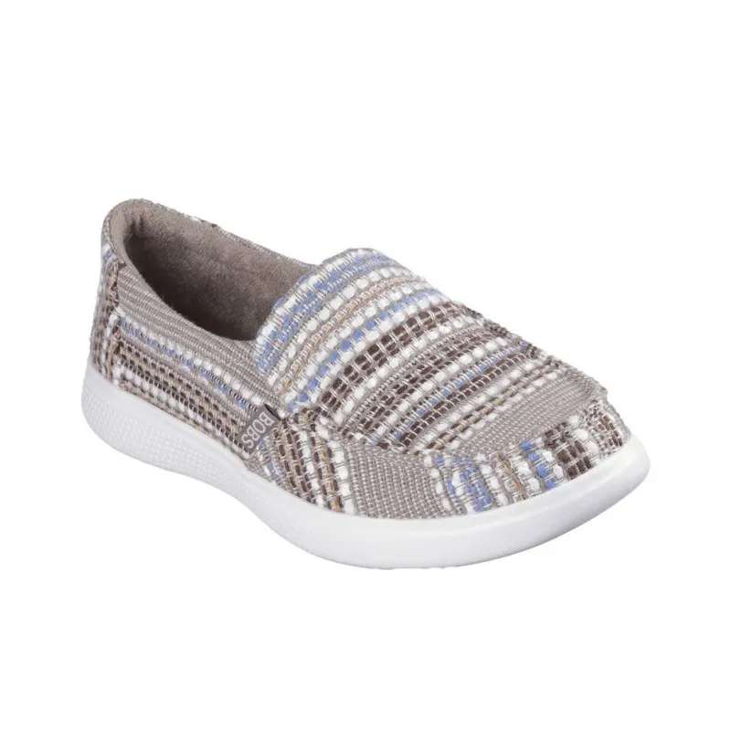 Skechers BOBS SKIPPER Cushioned Slip-Resistant Low-Top Casual Shoes Women's Gray-2