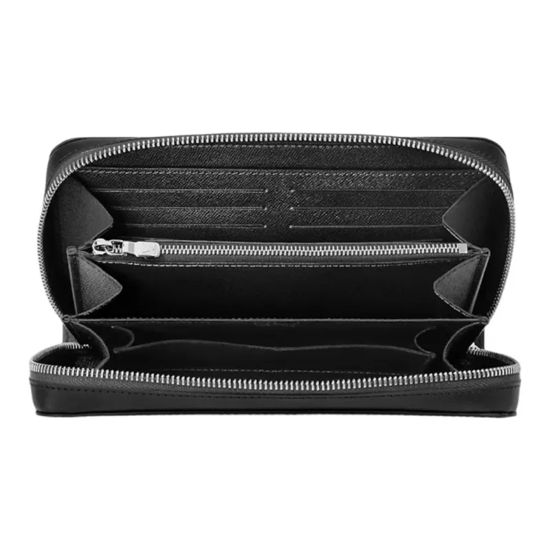 LOUIS VUITTON Zippy Canvas Wallet Men's Black-6