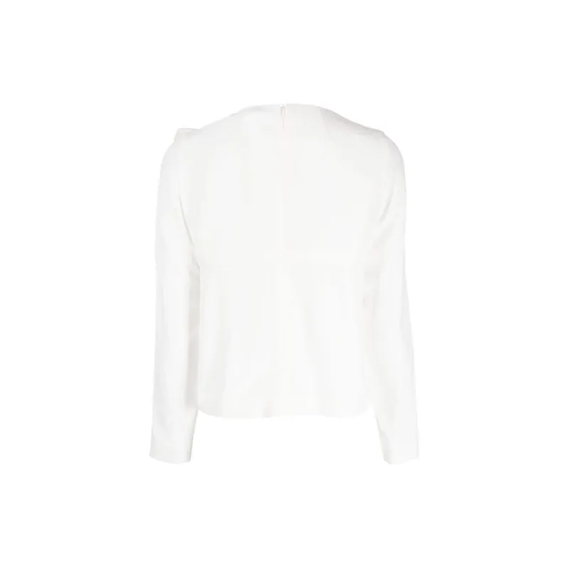 Paule Ka Bow detailing Zip up T shirt-1