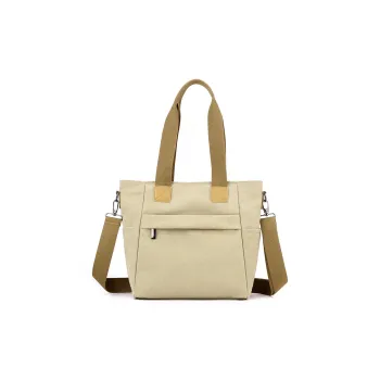 DOSRFINI Canvas Bag, Shoulder Bag, Crossbody Bag, Handbag Women's Khaki/Gray/Black/Army Green/Purple Brown/Coffee