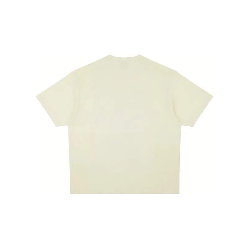 OCCUPY Drop Shoulder Sleeve T Shirt Unisex Ecru-1