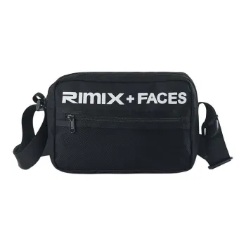 RIMIX Nylon Shoulder Bag Crossbody Bag Unisex Black/Multicolor