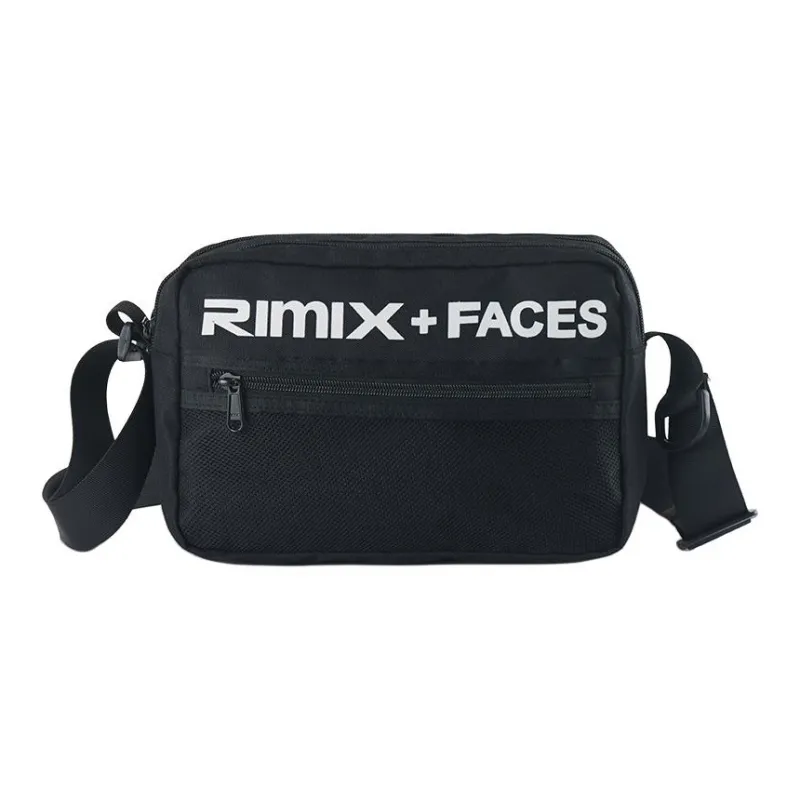 RIMIX Nylon Shoulder Bag Crossbody Bag Unisex Black/Multicolor-0
