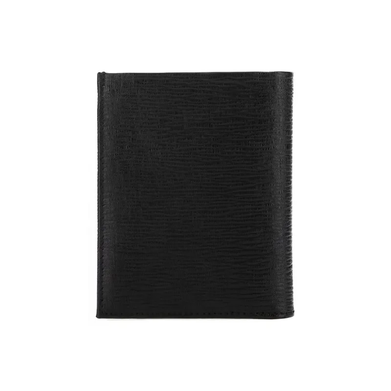 FERRAGAMO Calfskin Wallet Men's Black-2