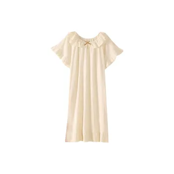 Flowers In Water Nightgown Women's Apricot