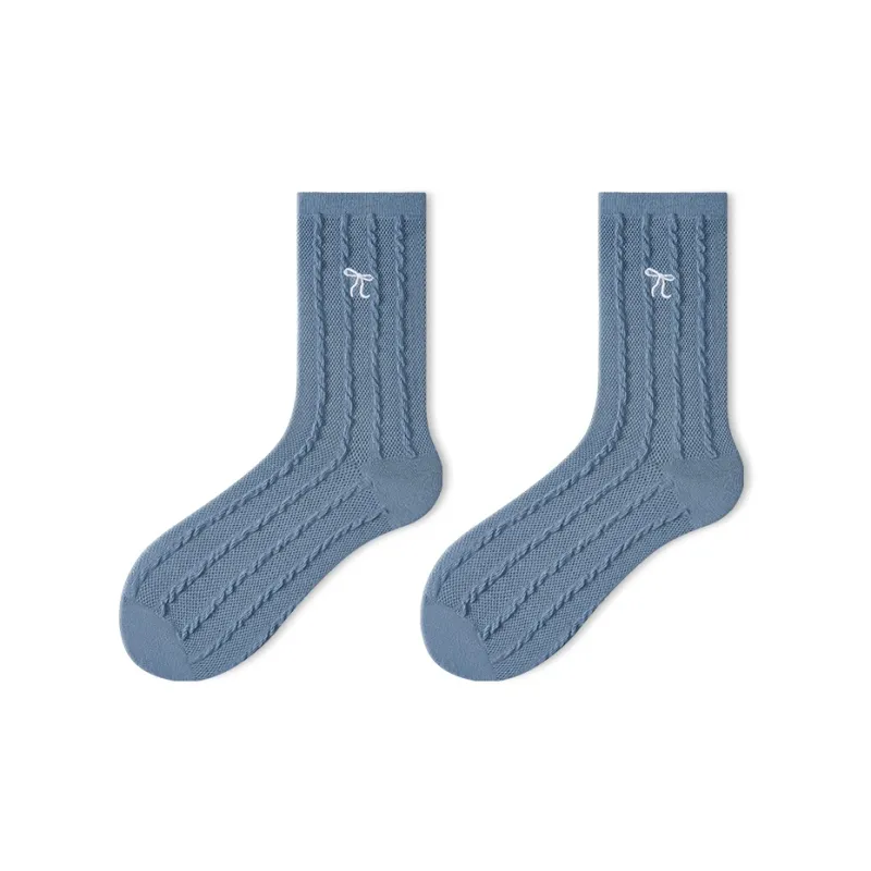 Primeet Mid Calf Socks Women's Combo Set-5