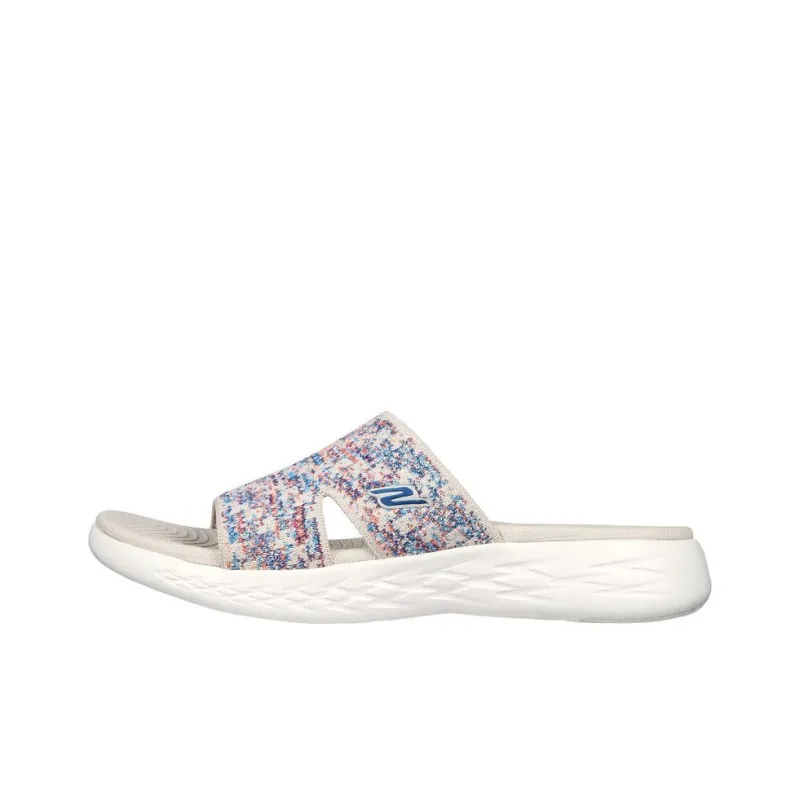 Skechers ON THE GO Slip-Resistant Abrasion-Resistant Slide Slippers Women's White-0