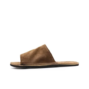 Voguhomme Rubber Sole Slip-Resistant Slide Slippers Men's Brown