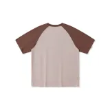 Brown + khaki color-blocking