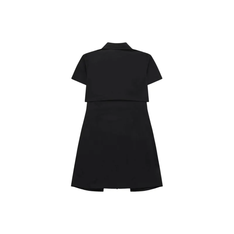 FILA FUSION Short Sleeved Dress Women's Black-1