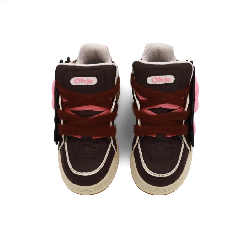 OHJC Slip-Resistant Cushioning Wear-Resistant Lightweight Breathable Low-Top Skateboard Shoes Unisex-12