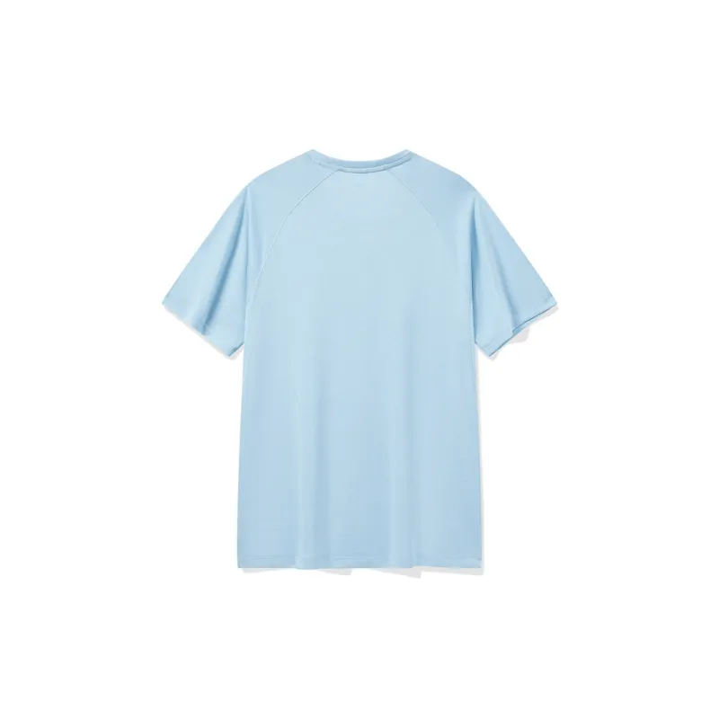 XTEP Variety Training Collection Short Sleeved Knitwear Men's Azure Blue-1