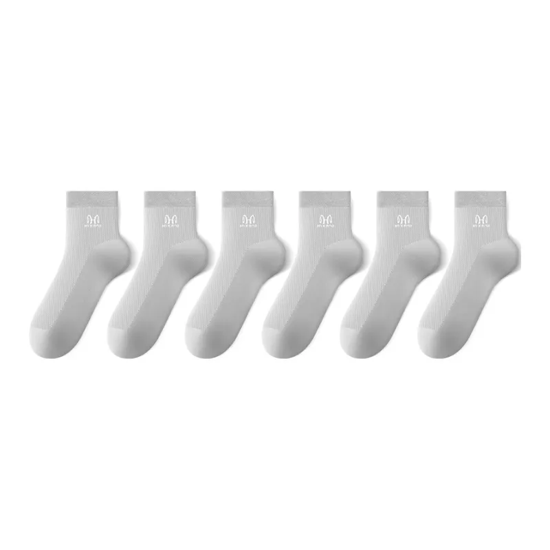 H YXIANG Mid Calf Socks Men's 6 Pack-10