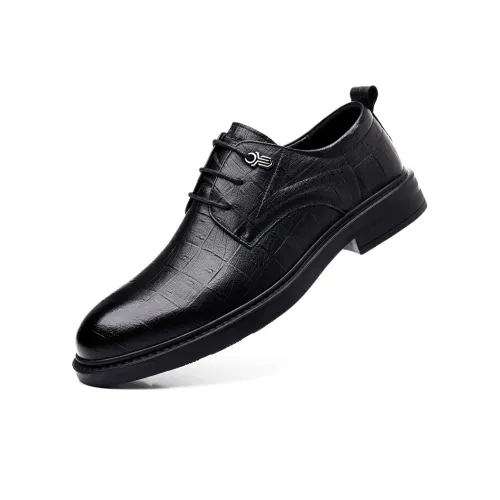 Mulinsen Dress Shoes Men Low-Top Black