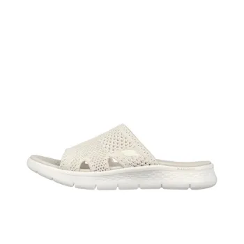 Skechers Go Walk Fle Slip Resistant Abrasion Resistant Slide Slippers Women's White