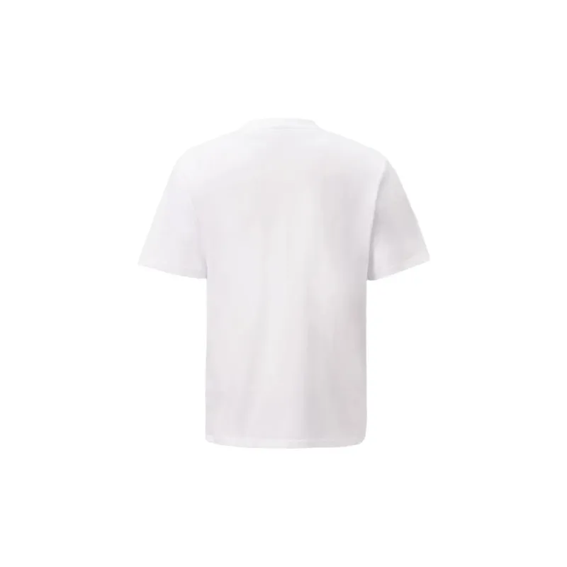 NBA Drop Shoulder Sleeve T-Shirt Unisex White-1