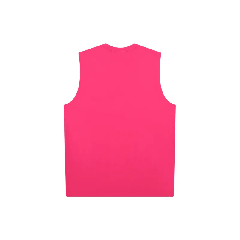 DNBH Loose Fit 100% Cotton Breathable Sleeveless Sports Shirt Unisex Multiple Colors-7