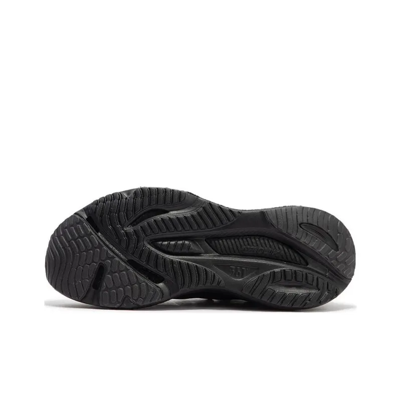 361° Cushioning Lightweight Low-Top Running Shoes Men's Black Gray-4