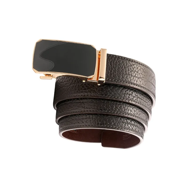 CARTELO Cow Leather Belts Men's Width 3.5CM-1