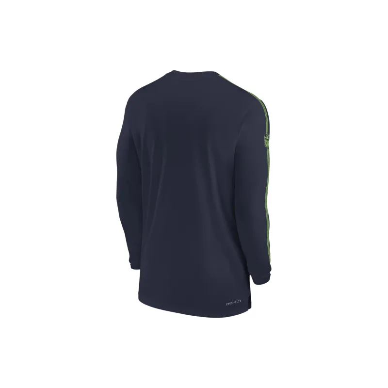 Nike Seattle Seahawks Sideline Coach Men's Nike Dri FIT Nfl Long Sleeve Top-1