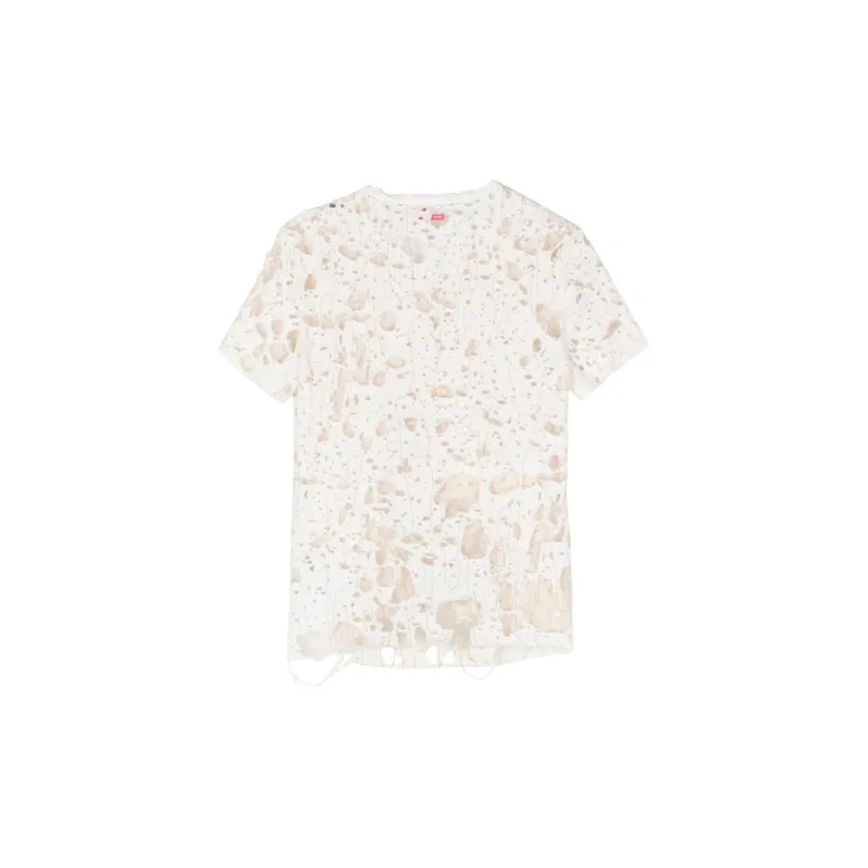 DIESEL T-Uncyna Crewneck Distressed T-Shirt-1