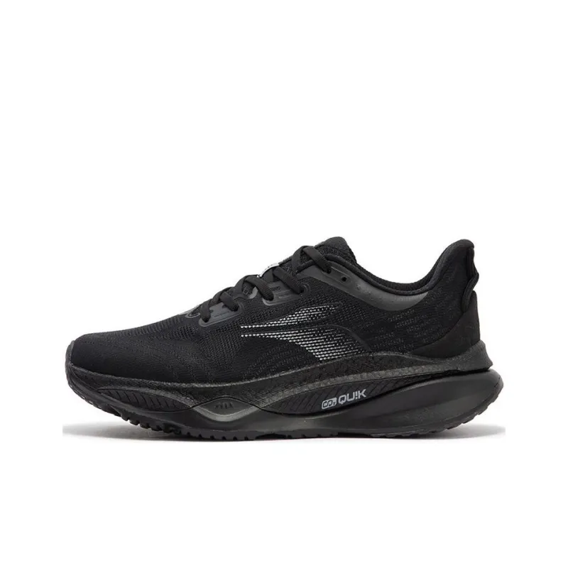 361° Cushioning Lightweight Low-Top Running Shoes Men's Black Gray-0