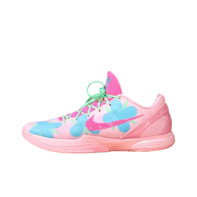 Nike Zoom Kobe 6 Protro PE Cushioned Slip Resistant Low Top Basketball Shoes Men's Pink-0