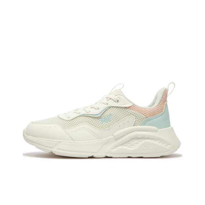 361° Life Collection Anti Slip Wear Resistant Low Top Casual Shoes Women's White Pink Blue-0