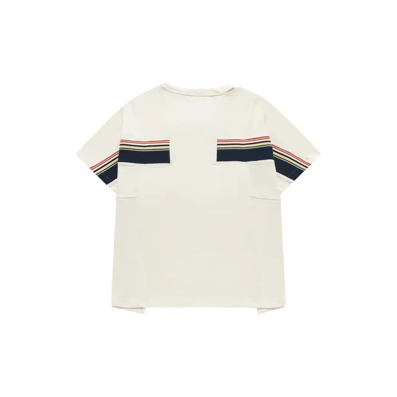 FILA FUSION FACETASM SS24 T Shirt Women's Maltose White-1