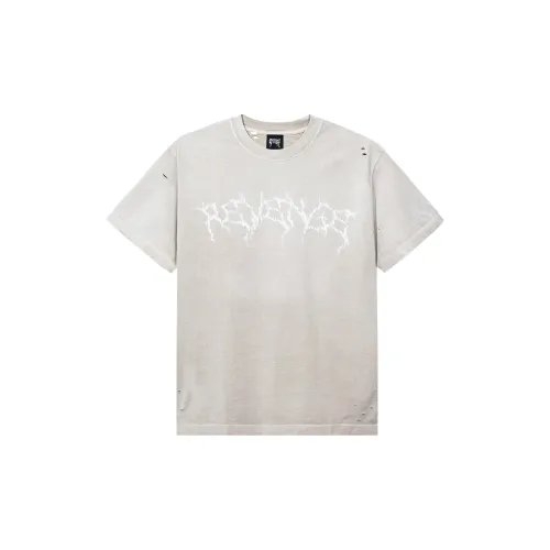 Revenge T-Shirts Unisex Gray White