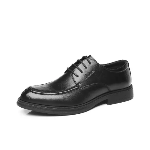 Mulinsen Dress Shoes Men Low-Top Black