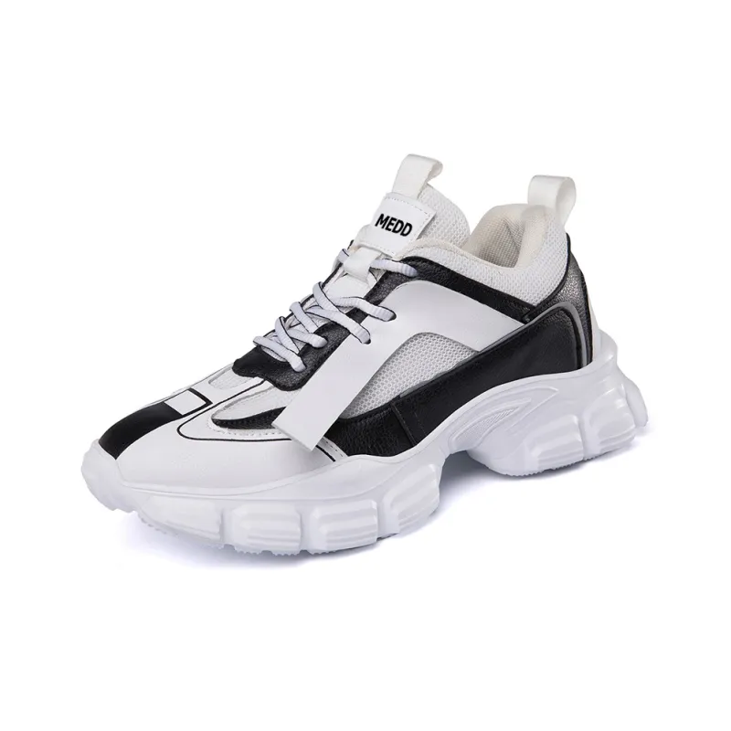 Medd Chunky Sneakers Men Low Top White-0