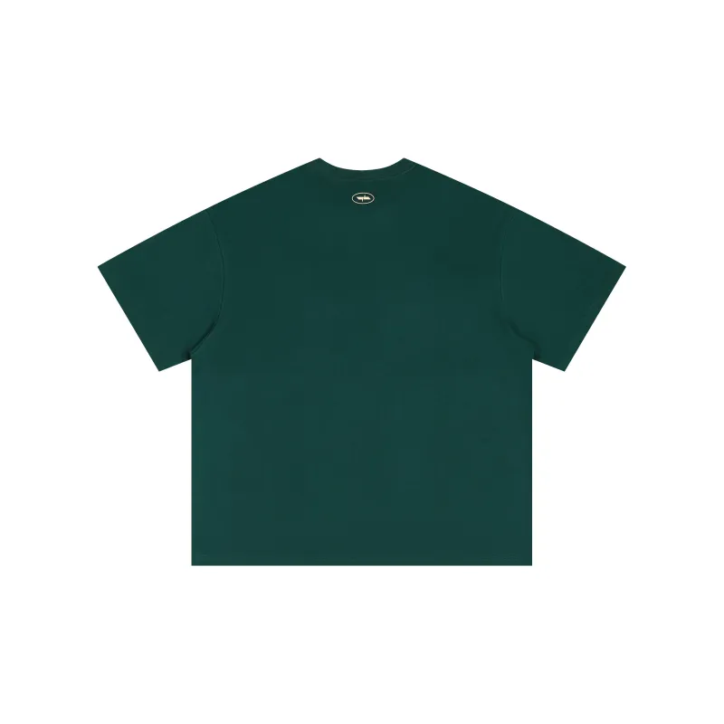 WILDX Summer Basic LOGO Short Sleeved T Shirts Unisex-18