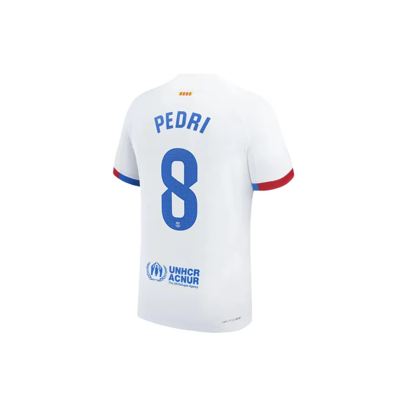 Nike Pedri Barcelona 2023/24 Match Away T-Shirt Men's White-1