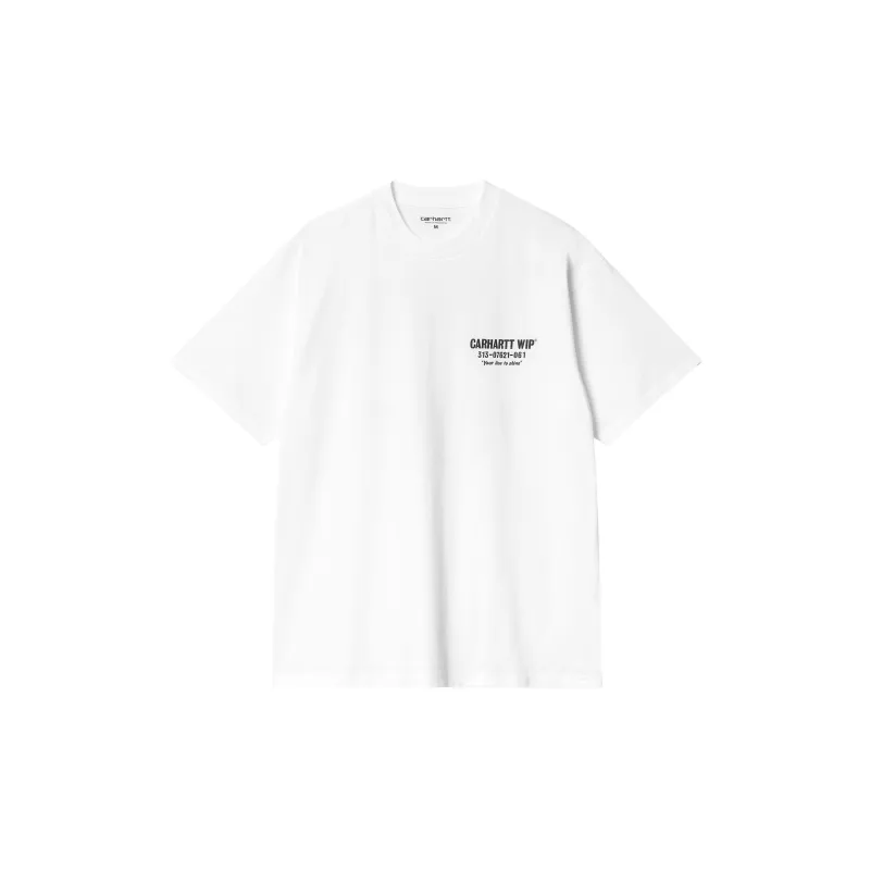 Carhartt WIP SS24 S/S Less Troubles T Shirt T Shirt Men's White-1