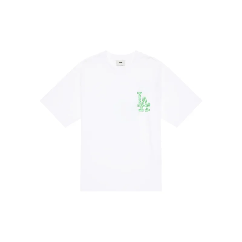 MLB Checkerboard T Shirts Unisex Ecru-1