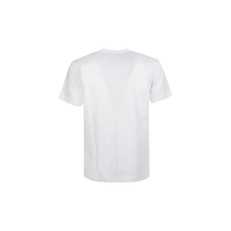 CDG Play T Shirts Men White-1
