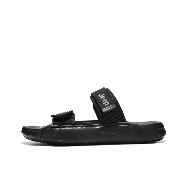 Jeep Abrasion Resistant Odor Resistant Slide Slippers Men's Black-0