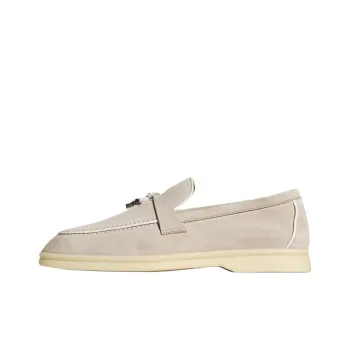 Loro Piana Summer Charms Walk Loafers Women's Pearl Pink/White