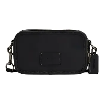 COACH Cow Leather Camera Bag, Shoulder Bag, Crossbody Bag Trumpets Women's Black
